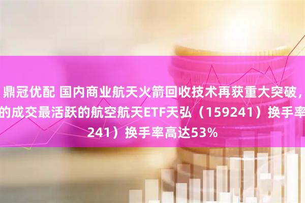 鼎冠优配 国内商业航天火箭回收技术再获重大突破，盘中同标的成交最活跃的航空航天ETF天弘（159241）换手率高达53%